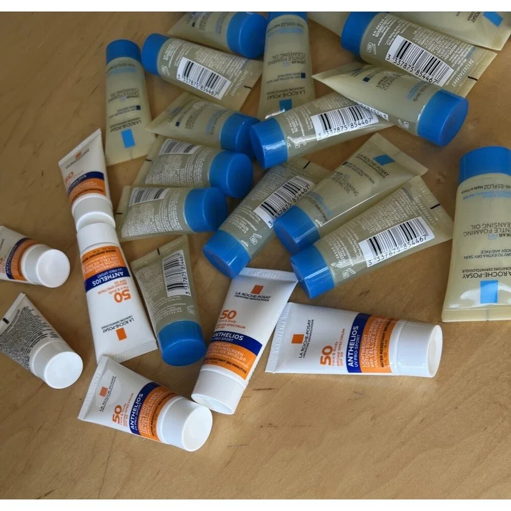 LA ROCHE POSAY ANTHELIOS UV AIR PRO SPORT LIPIKAR AR EFFACLAR Trial sz Lot of 44